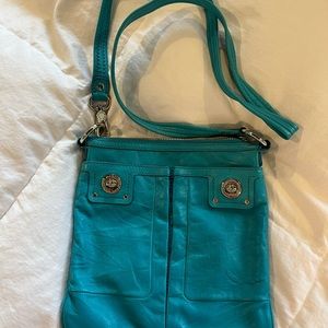 Marc by Marc Jacobs Teal Leather Cross Body Bag